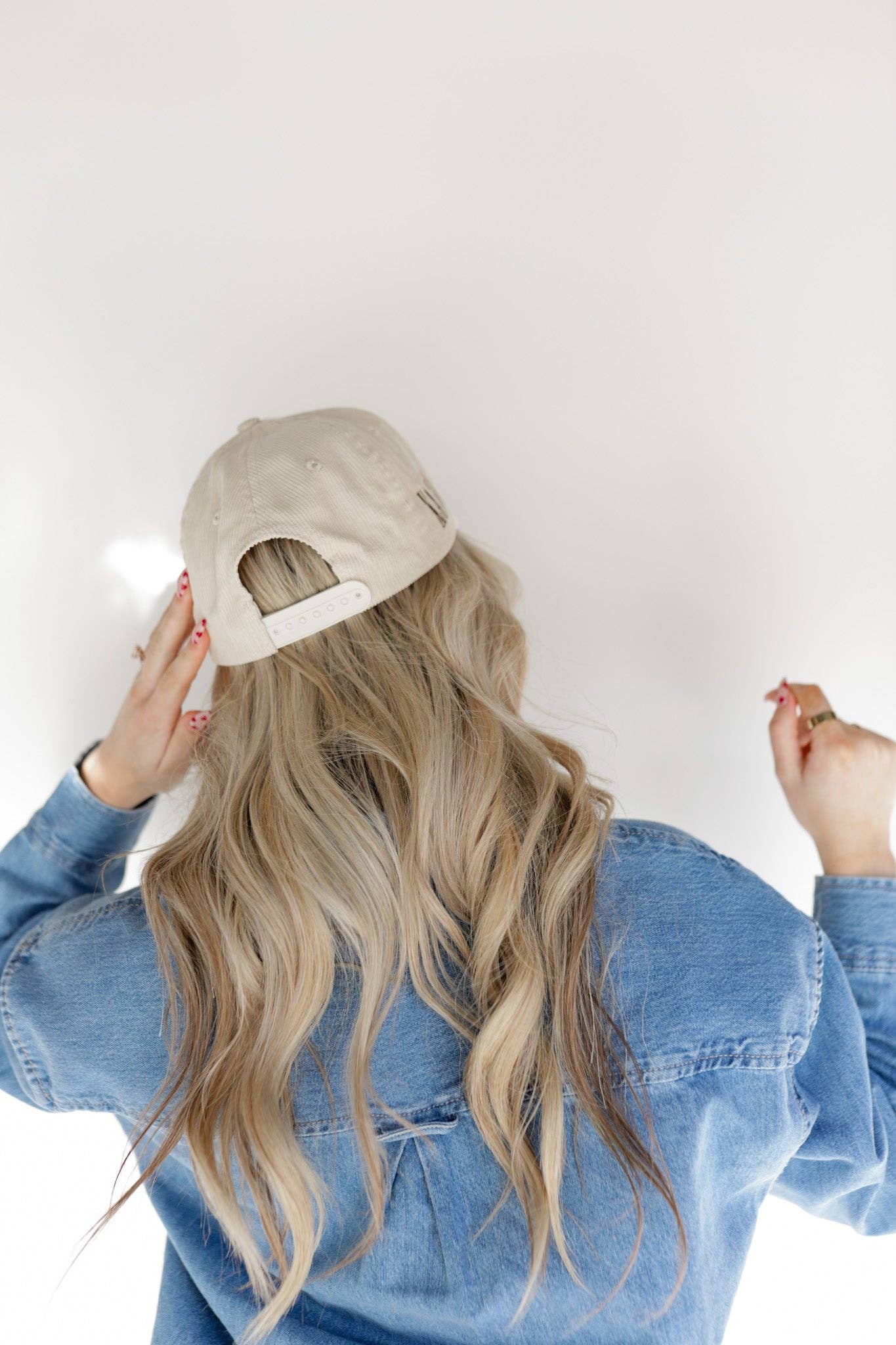 BAD HAIR DAY TRUCKER HAT: CREAM CORDUROY