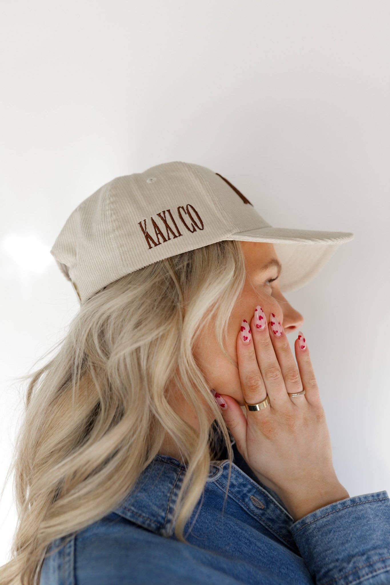 BAD HAIR DAY TRUCKER HAT: CREAM CORDUROY