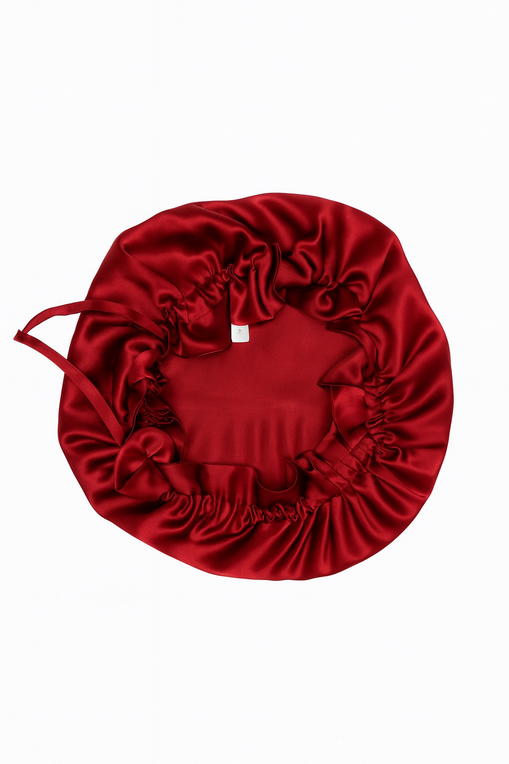 Silk Adjustable Double Layered Caps Bonnets- Champagne