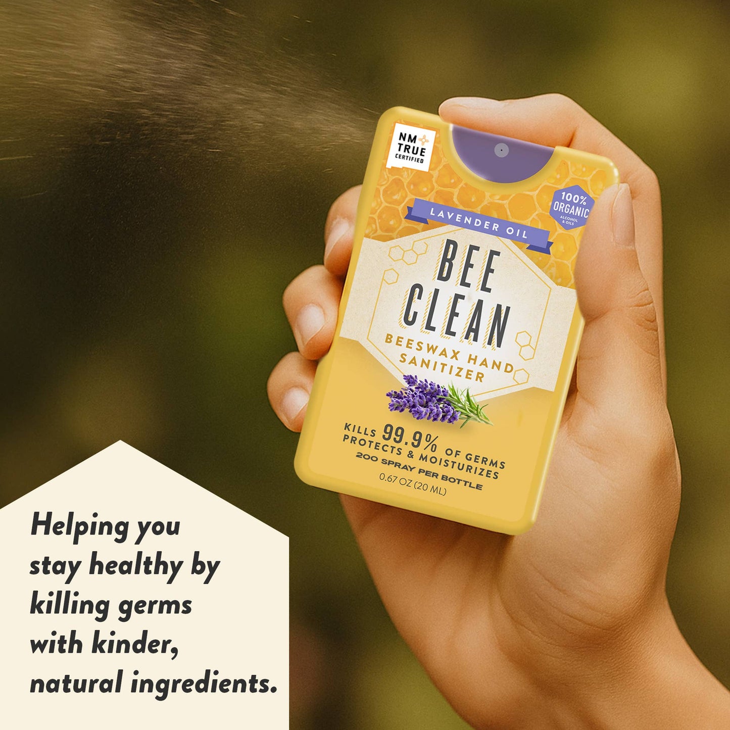 Bee Clean Organic Beeswax Hand Sanitizer