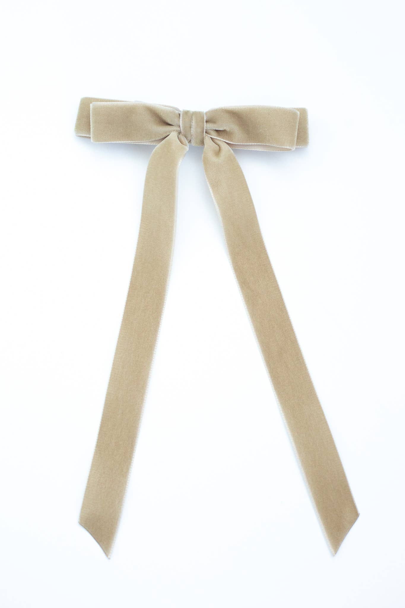 Bow Barrette-Long Velvet | Alice Bow: Gingerbread