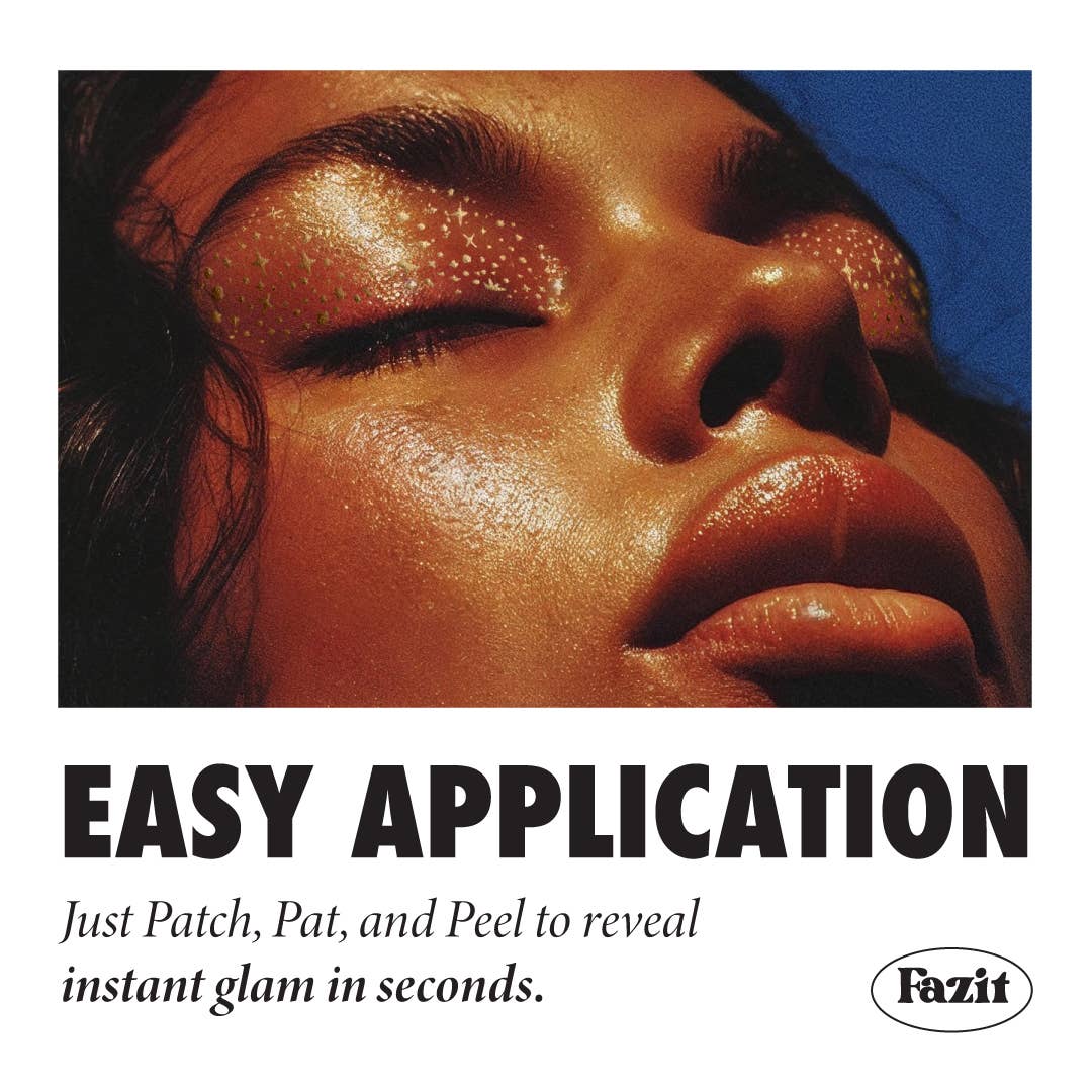 Fazit Golden Eye Shadow Speckles Makeup Patches.