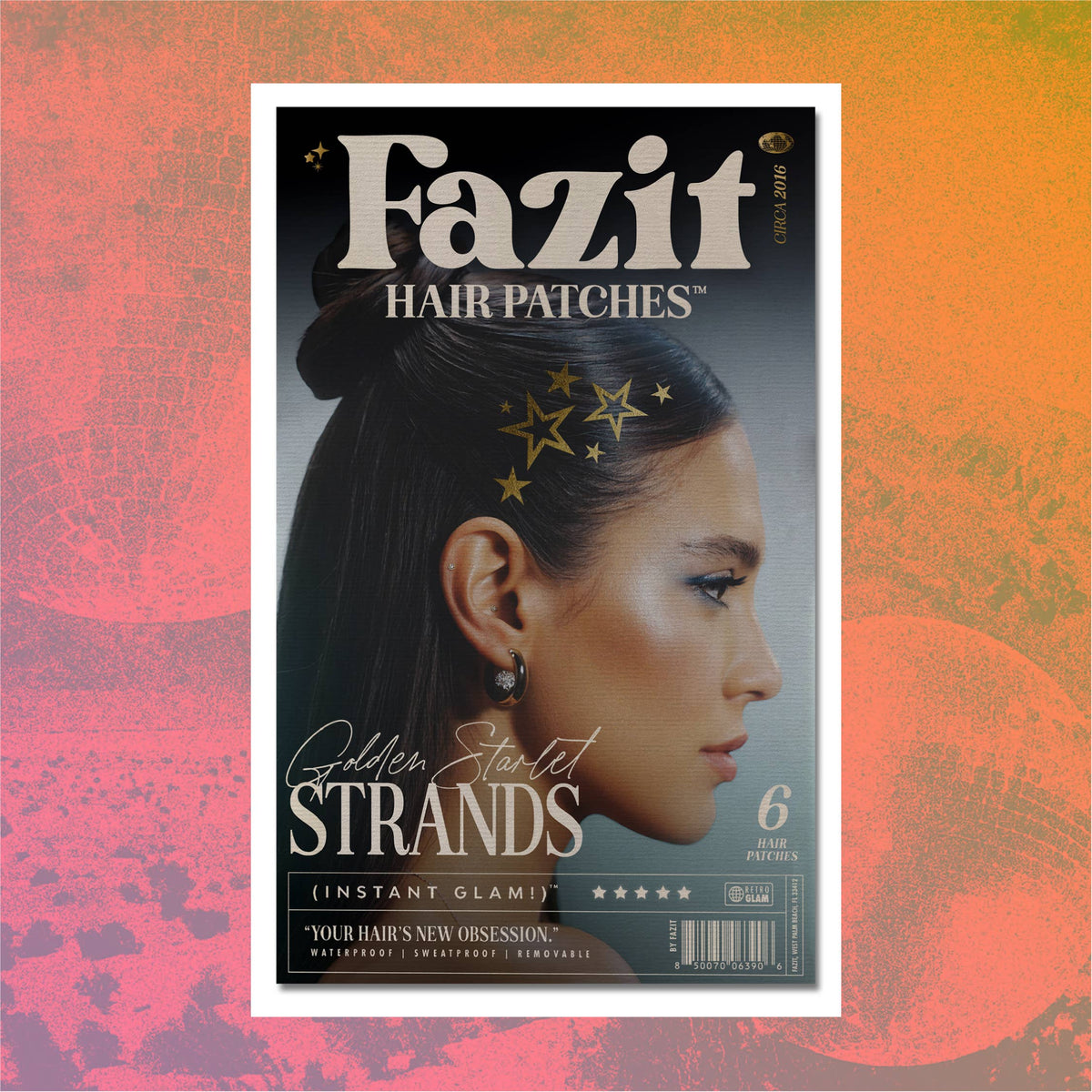 Fazit Golden Stars Hair Tattoo.