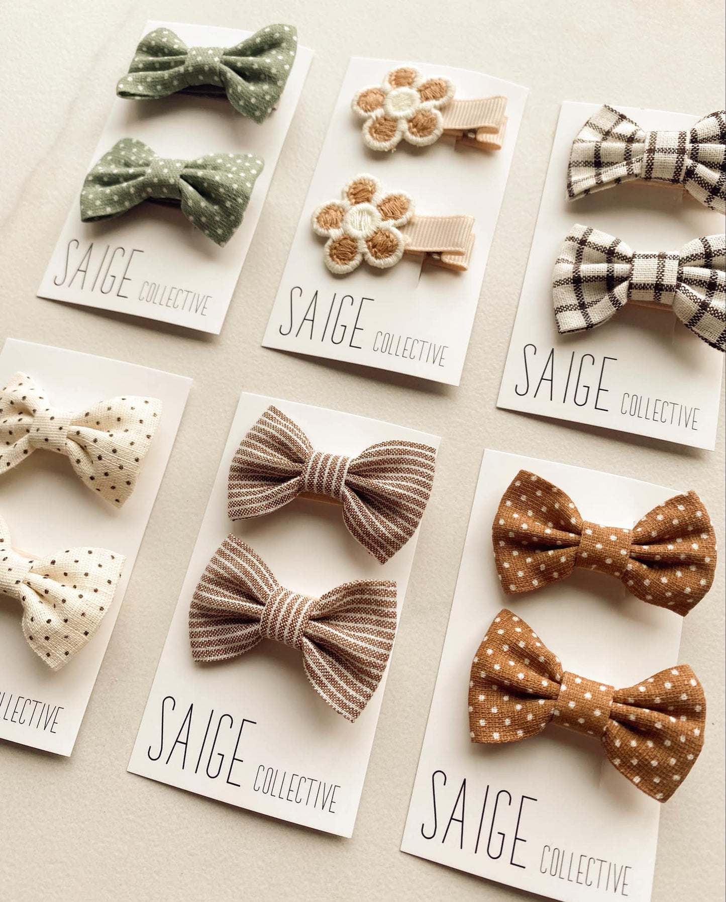 Autumn Harvest - mini baby/kid bows 