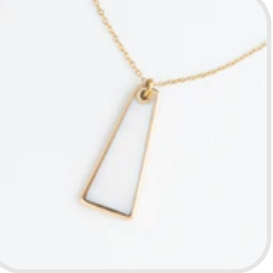 Starfish Project- Pillar Mother Of Pearl Necklace in Gold- FINAL SALE