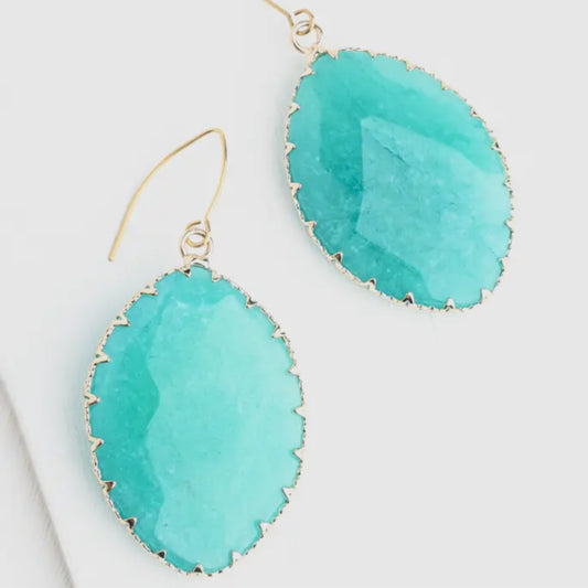 Starfish Project- Aqua radiant light earrings-FINAL SALE