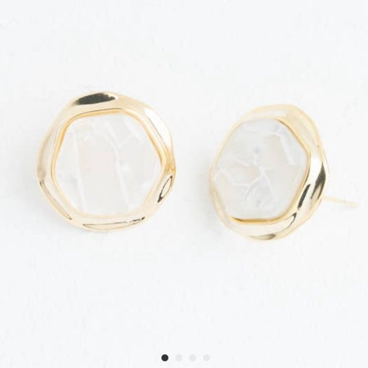 Starfish Project - Opal studs- ivory- FINAL SALE