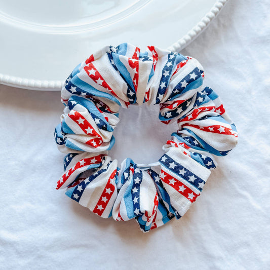 Stripes and Stars Scrunchie