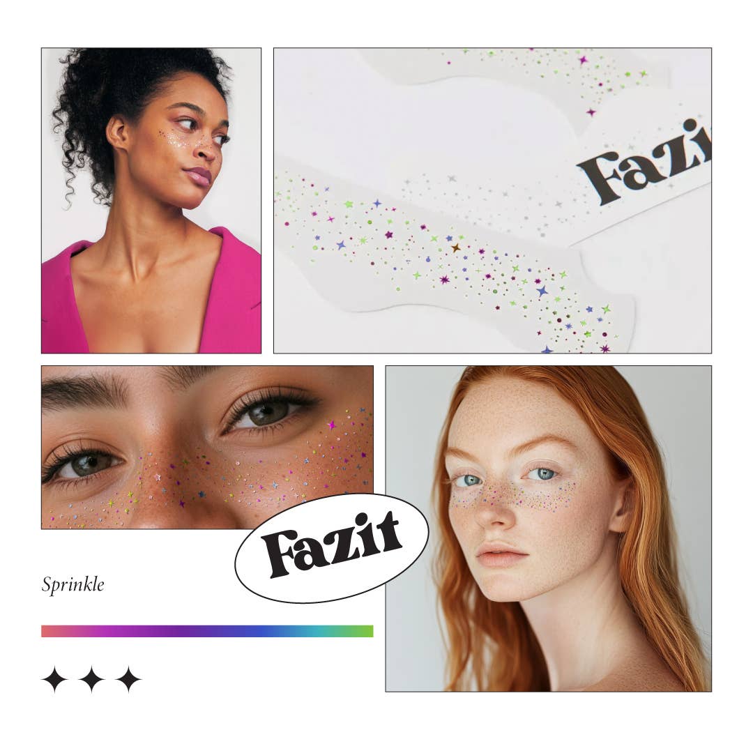 Fazit Sprinkled Speckles Rainbow Glitter.