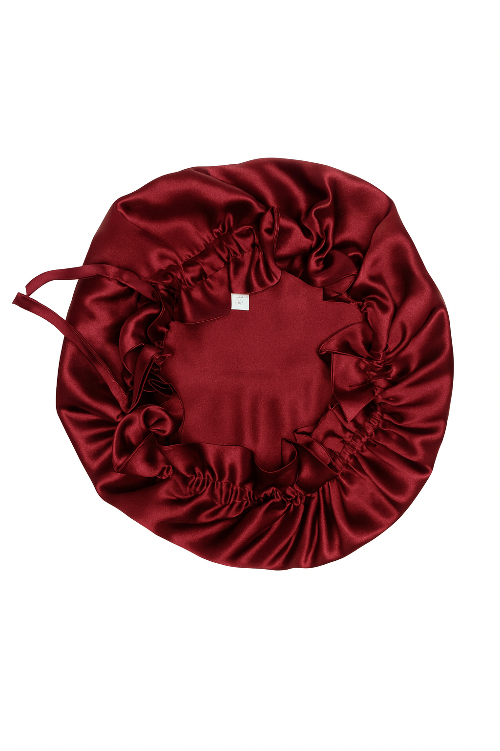 Silk Adjustable Double Layered Caps Bonnets- Champagne