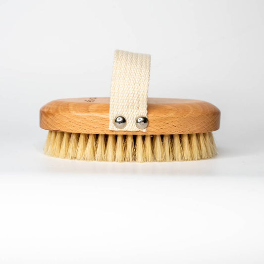 Exfoliating dry body brush - Vegan dry brushing skin: Boar hair / Unbranded