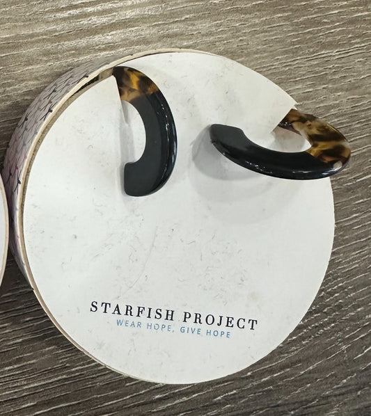 Starfish Project- Resin Hoop Earrings- FINAL SALE