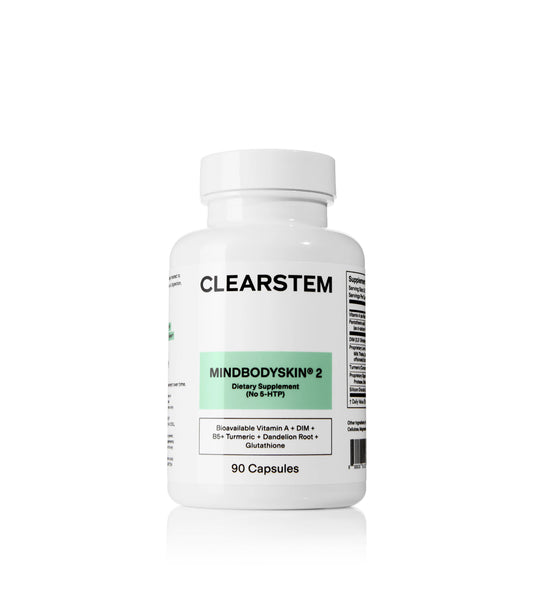Clearstem MINDBODYSKIN Hormonal Acne Supplement (No- 5 HTP)
