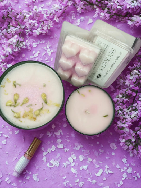 Flame to Wick Candle- SECRETS- 7.5 oz