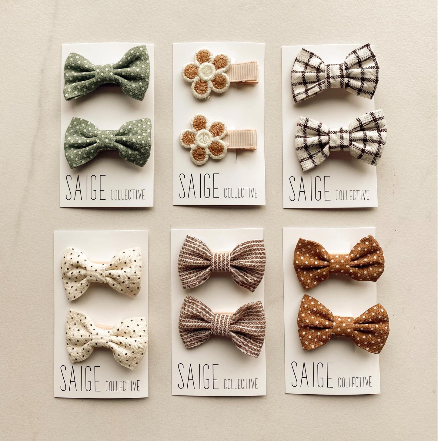 Autumn Harvest - mini baby/kid bows 