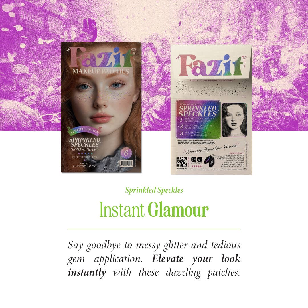 Fazit Sprinkled Speckles Rainbow Glitter.