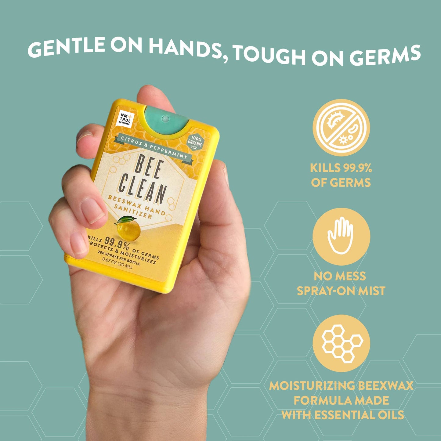 Bee Clean Organic Beeswax Hand Sanitizer